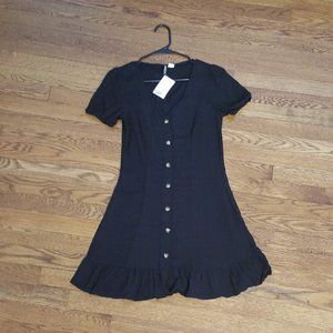 H&M Black Button Down Dress - NWT
